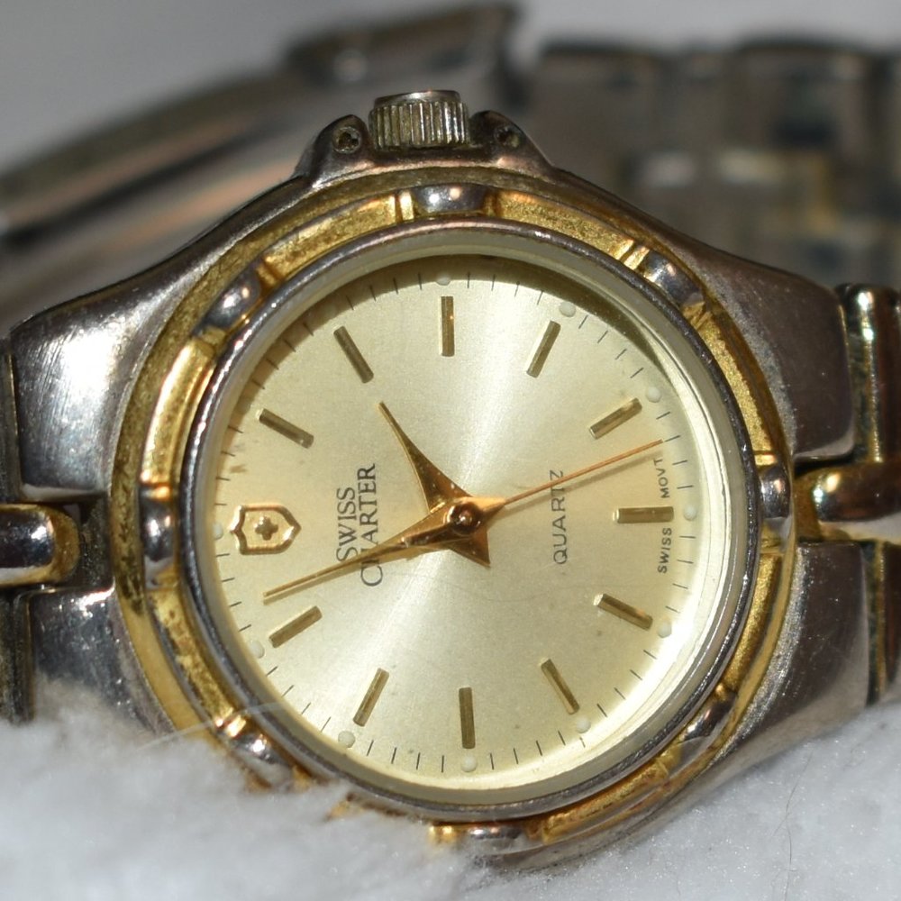 Swiss Charter Two-Tone SS Swiss Made Quartz Watch